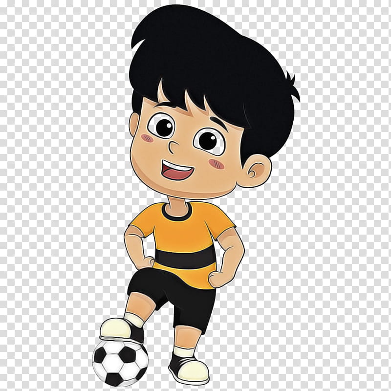 boy football soccer, Cartoon, Soccer Ball, Soccer Player, Child, Football Player, Soccer Kick, Animation transparent background PNG clipart