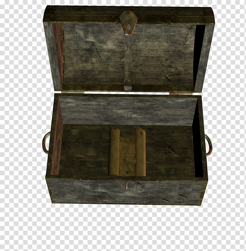 Treasure Chests, gray wooden chest transparent background PNG clipart