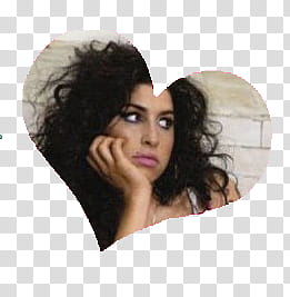 Amy Winehouse corazon transparent background PNG clipart