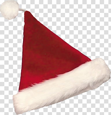 Christmas, red and white Santa hat transparent background PNG clipart