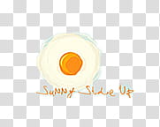 Cute , sunny side up egg art transparent background PNG clipart