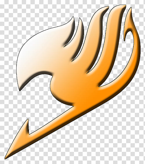 render symbol fairy tail, orange logo transparent background PNG clipart