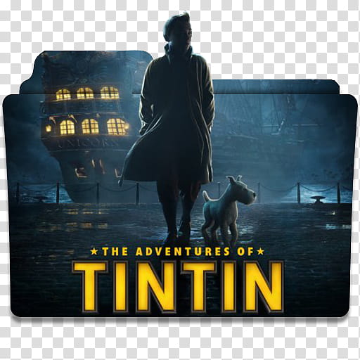 The Adventures of Tintin  Folder Icon , DAY..U () transparent background PNG clipart