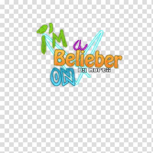 Logo I m a Belieber ON transparent background PNG clipart