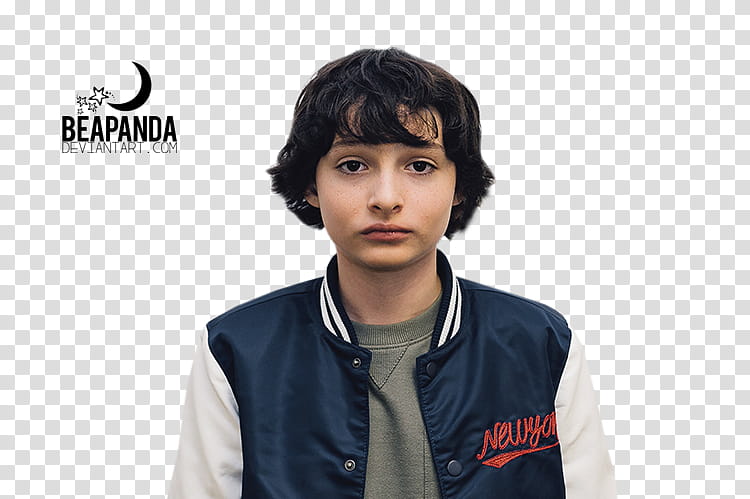 Finn Wolfhard, boy looking at the camera transparent background PNG clipart