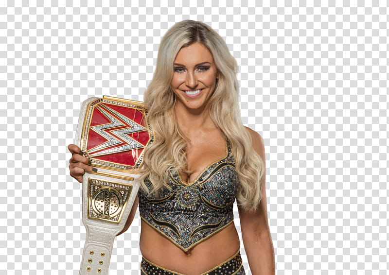 Charlotte Flair  WWE Raw Women Title transparent background PNG clipart