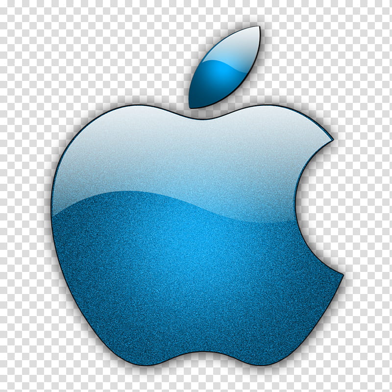 Candied Apples, blue Apple logo transparent background PNG clipart