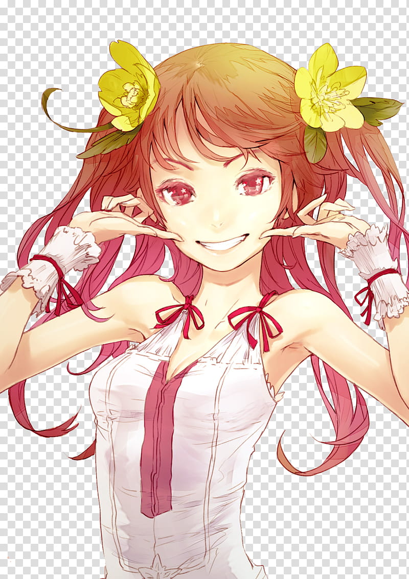 REDJUICE Anime Girl Render, female character transparent background PNG clipart