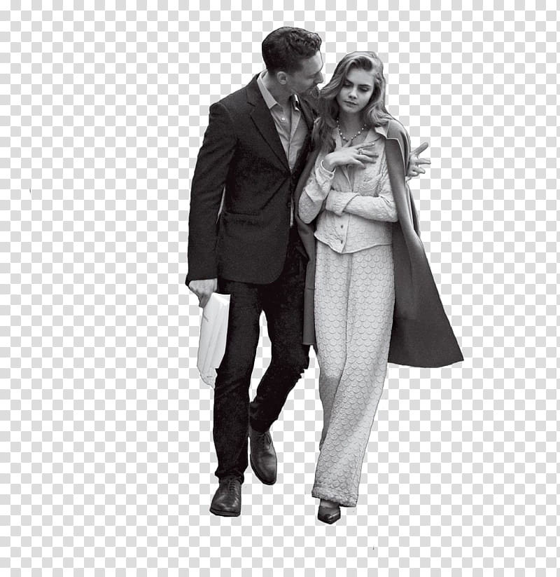 Tom Hiddleston y Cara Delevigne transparent background PNG clipart