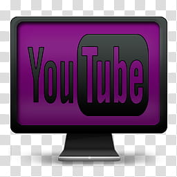 You Tube, You Tube Purple icon transparent background PNG clipart
