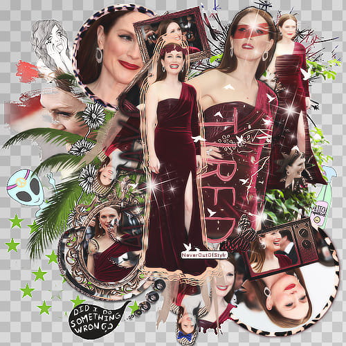 always tired Ft Julianne Moore transparent background PNG clipart