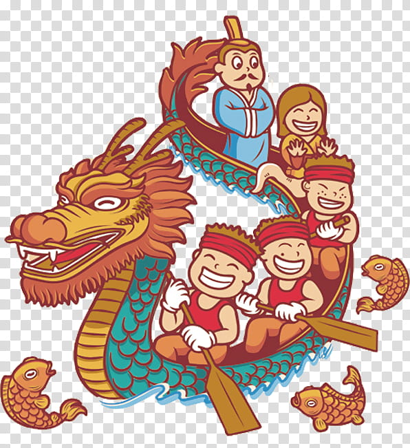 Chinese New Year Food, Dragon Boat Festival, Miluo River, Gangneung Danoje, Entertainment, Cartoon, Poetry, Qu Yuan transparent background PNG clipart