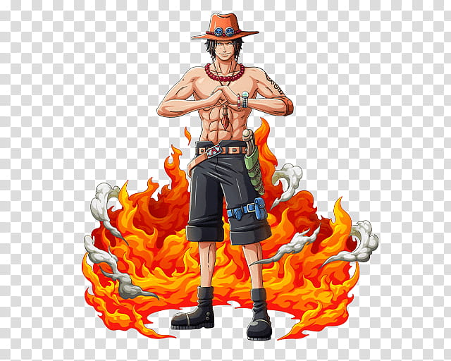 Portgas D Ace nd Commander of WhiteBeard Pirates, Ace One Piece transparent background PNG clipart