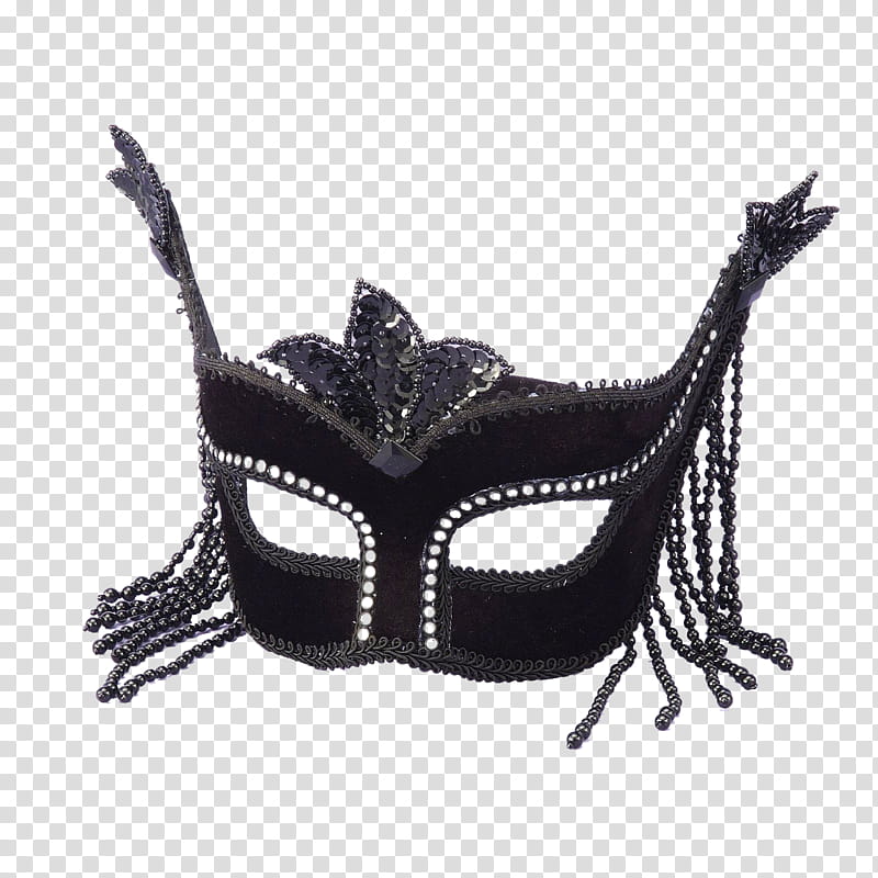 Mask Set, black and silver masquerade mask transparent background PNG clipart