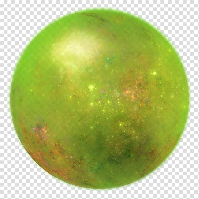 Magical Crystal Ball, green and yellow glittered ball transparent background PNG clipart