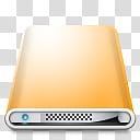 Ethereal Icons , Orange, yellow HDD illustration transparent background PNG clipart