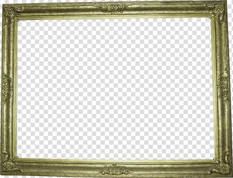 DeDecoraciones s, rectangular gold wooden frame transparent background PNG clipart