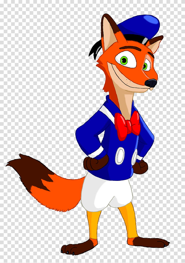 Nick Wilde as Donald Duck transparent background PNG clipart