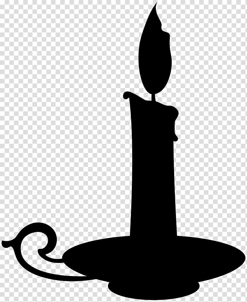 Cat Silhouette, Black, Candle, Candlestick, Blackandwhite transparent background PNG clipart