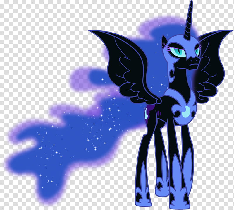 Serious Nightmare Moon, My Little Pony character illustration transparent background PNG clipart