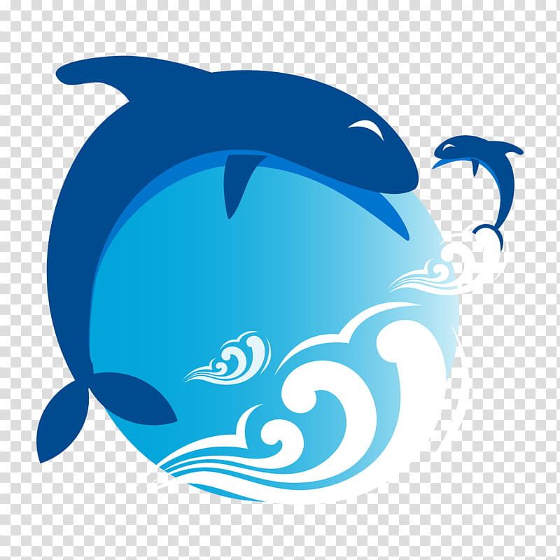 Silhouette City, Logo, Mexico City, Dolphin, Jumping, Drawing, Blue, Fish transparent background PNG clipart