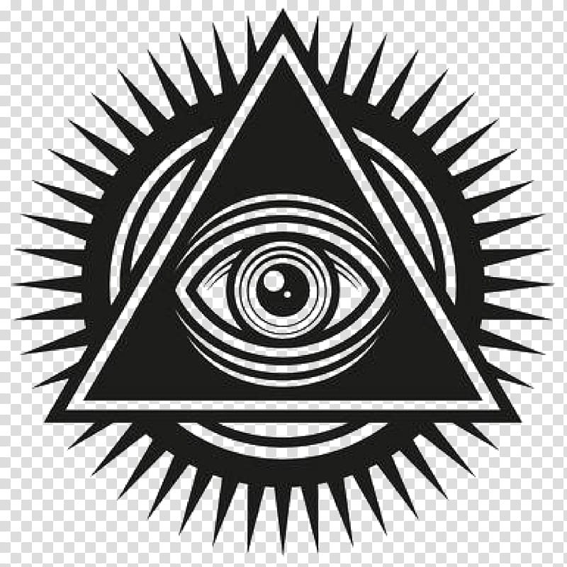 Eye Symbol, Freemasonry, Eye Of Providence, Logo, Circle, Emblem, Blackandwhite transparent background PNG clipart