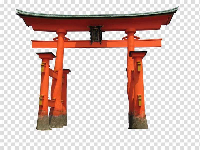 japanese gate, red and brown Japanese arch transparent background PNG clipart