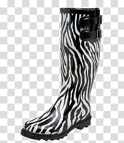 Zebra Related brushes, zebra print rain boot transparent background PNG clipart