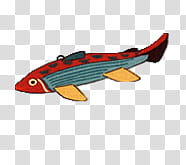 red and green fish plane toy transparent background PNG clipart