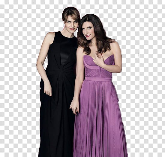 Laura Pausini e Paola Cortellesi transparent background PNG clipart