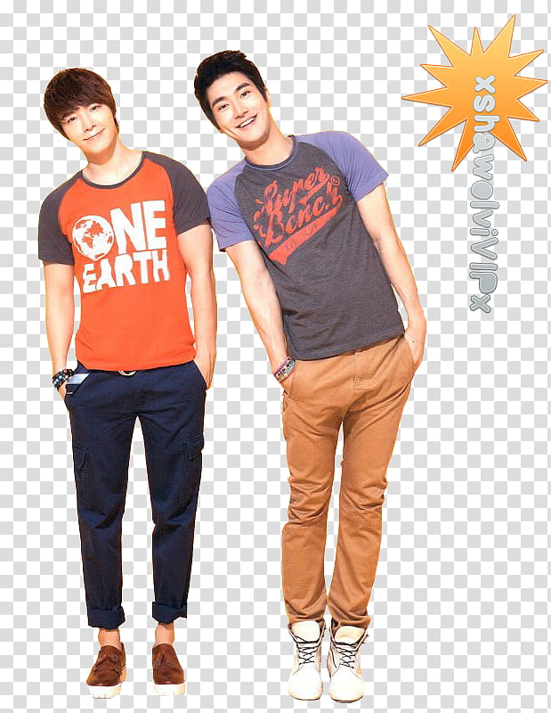 Super Junior Siwon and donghae render transparent background PNG clipart