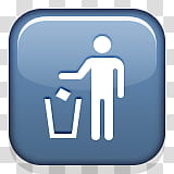 throwing away trash emoji transparent background PNG clipart