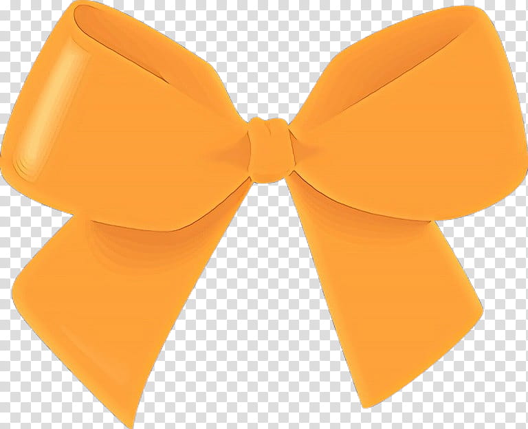 Bow tie, Orange, Yellow, Ribbon transparent background PNG clipart