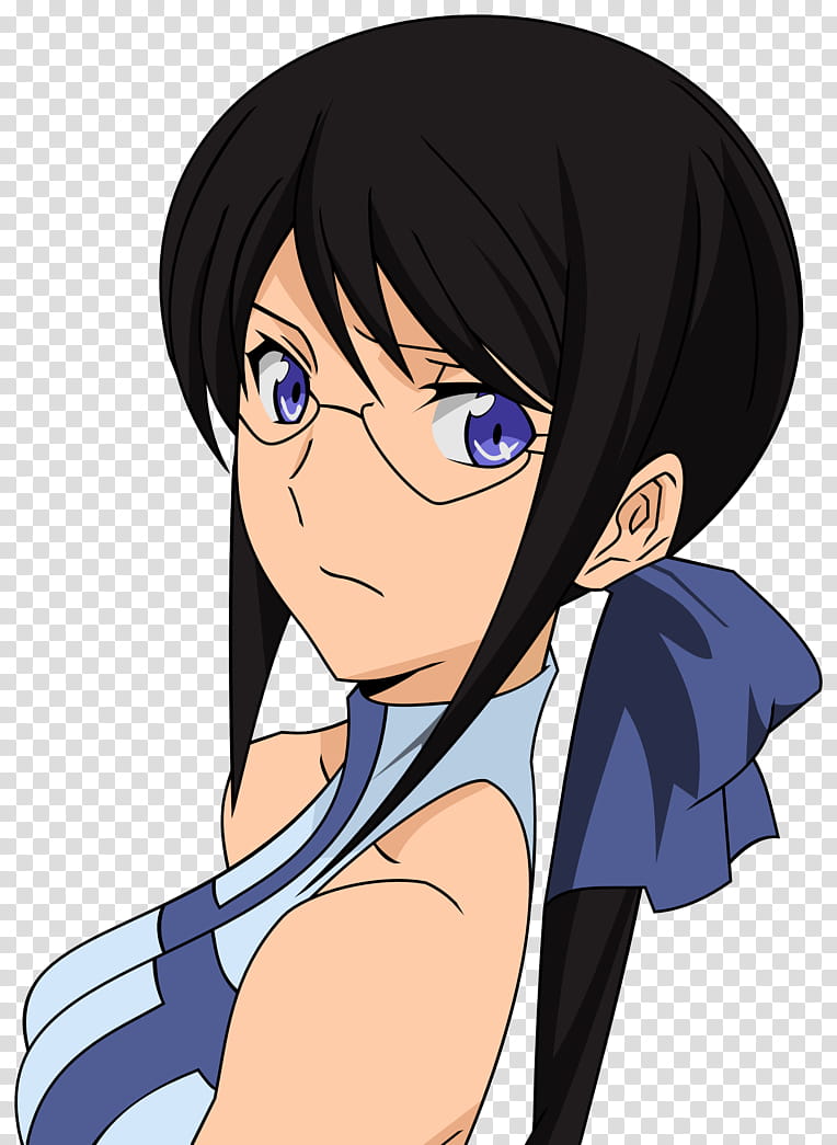 Suomi , black hair female anime character transparent background PNG clipart