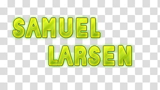 The Glee Project s, green samuel larsen text transparent background PNG clipart