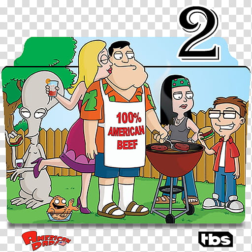 American Dad season folder icons, American Dad! S ( transparent background PNG clipart