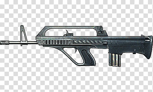 Battlefield  Weapons Render, black Famas rifle transparent background PNG clipart