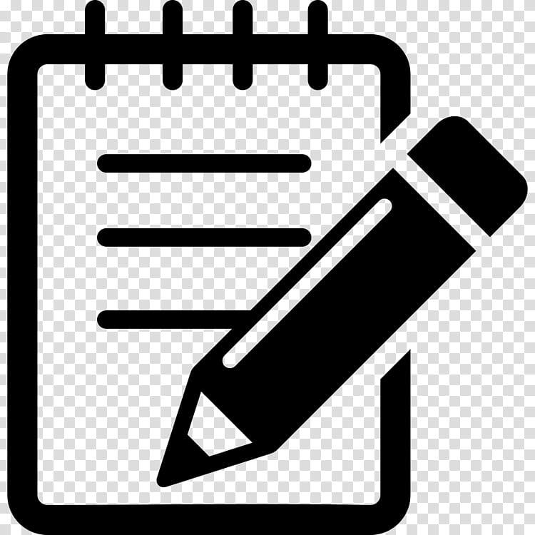 notepad and pen clipart