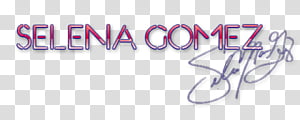 Texto Selena Gomez transparent background PNG clipart thumbnail