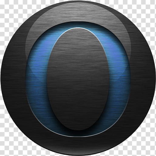 Brushed Folder Icons, Opera_blue, black and blue logo transparent background PNG clipart