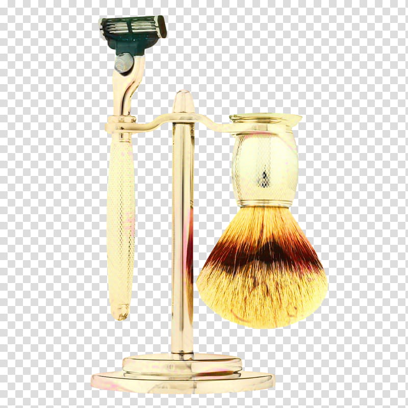 Metal, Shave Brush, Shaving, Razor, Perfume, Personal Care, Cosmetics, Brass transparent background PNG clipart