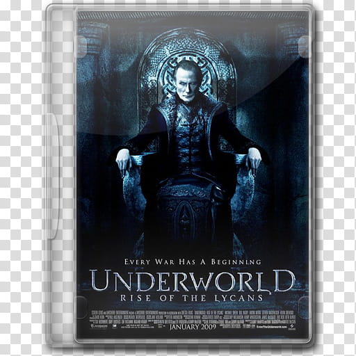 Movie DVD Icons , Underworld Rise of the Lycans transparent background PNG clipart