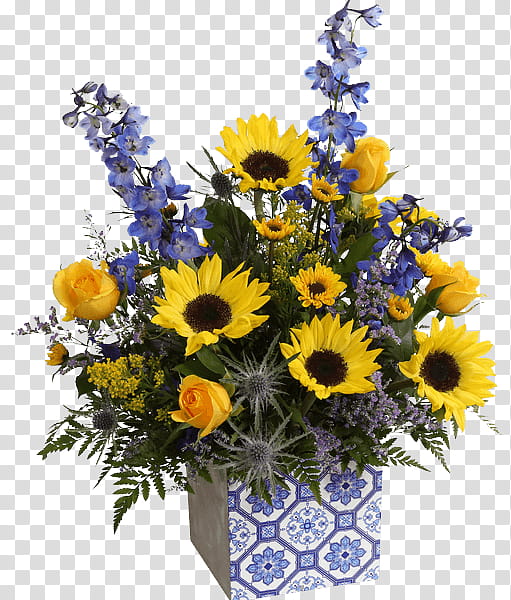 Floral design, Flower, Bouquet, Floristry, Cut Flowers, Plant, Flower Arranging, Sunflower transparent background PNG clipart