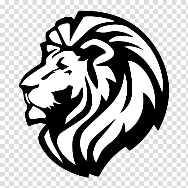 Lion Logo, Lionhead Rabbit, Drawing, Roar, Black And White
, Line Art, Tiger, Wildlife transparent background PNG clipart
