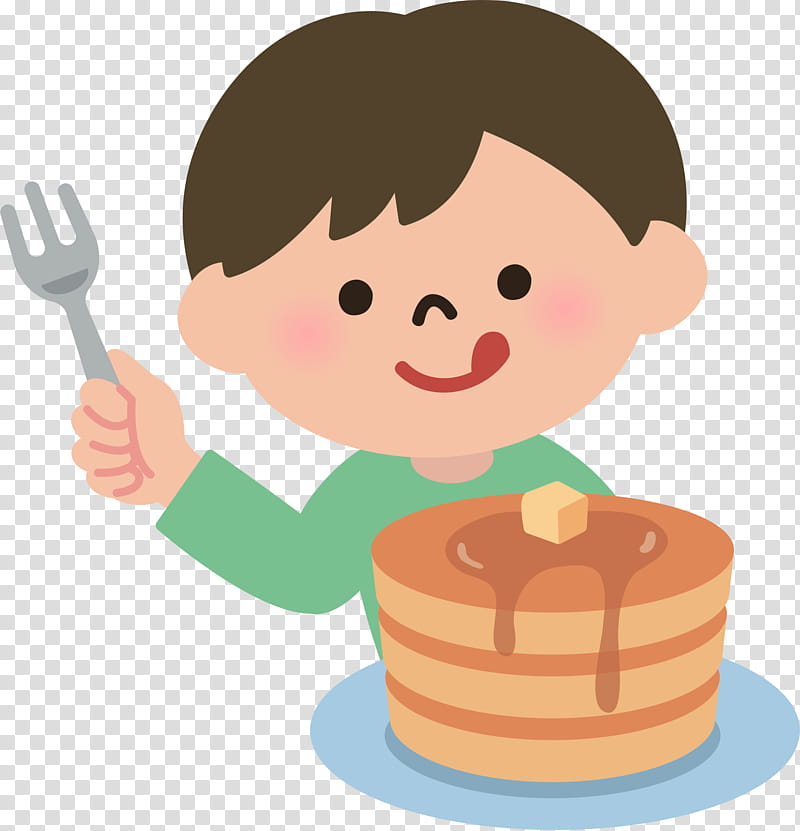 Cake, Pancake, Breakfast, Eating, Food, Pancake Breakfast, Dinner, Cartoon transparent background PNG clipart