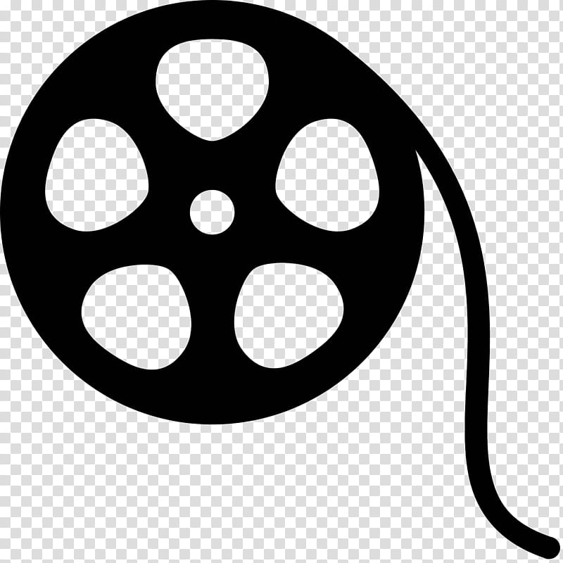 Film Reel, graphic Film, Video, Circle, Symbol, Blackandwhite, Line Art, Smile transparent background PNG clipart