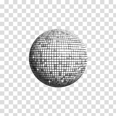 Texture Ball or Disco Ball, gray mirror ball transparent background PNG clipart