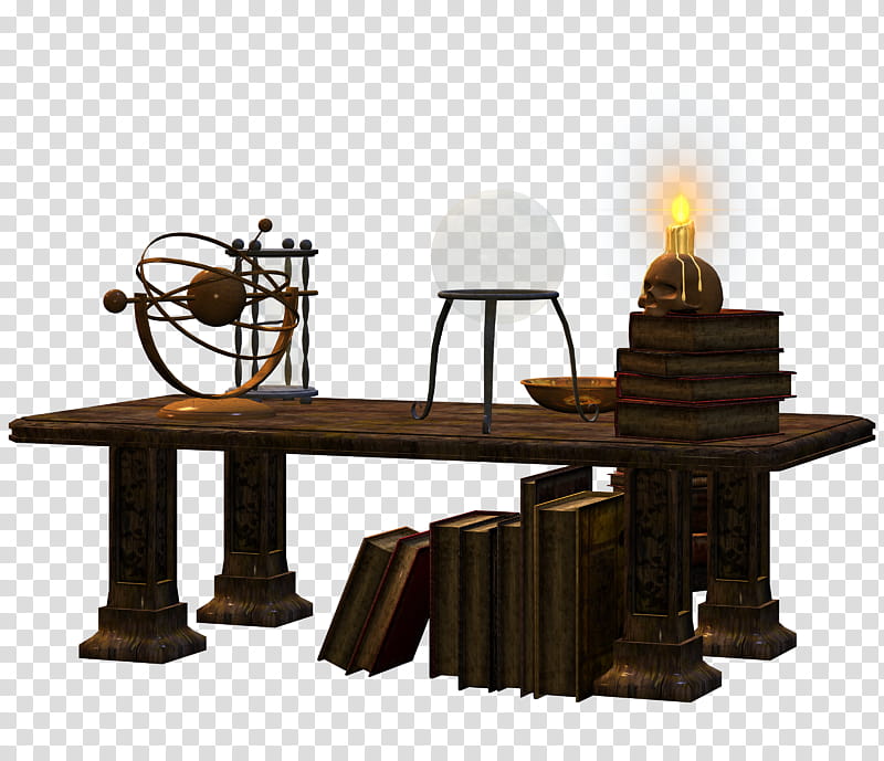 books and table art transparent background PNG clipart