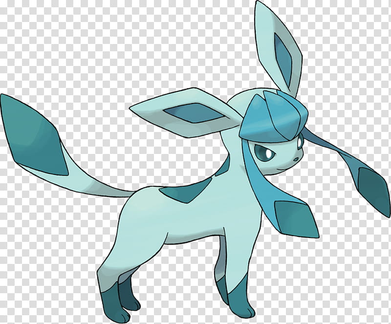 Ice, Glaceon, Eevee, Flareon, Leafeon, Magnezone, Cartoon, Turquoise transparent background PNG clipart