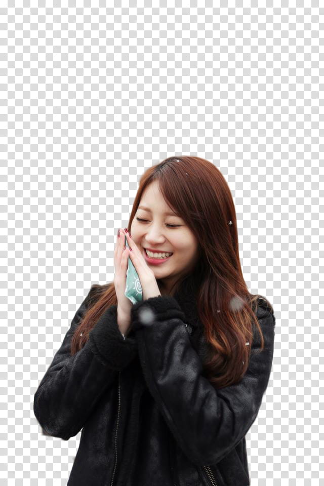 Yura Sherlock, woman in black smiling transparent background PNG clipart
